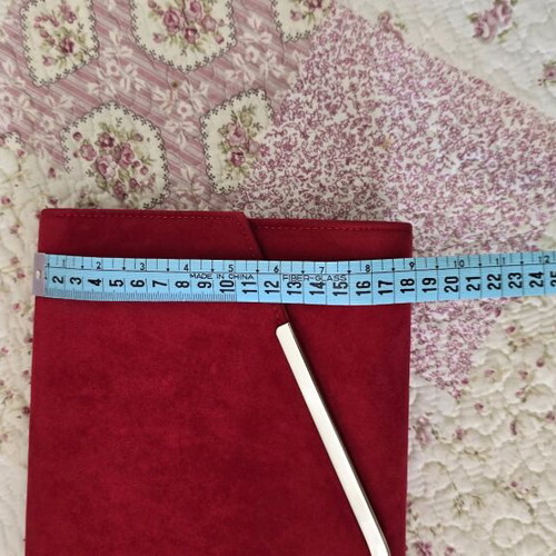 Vintage red suede envelope bag like new