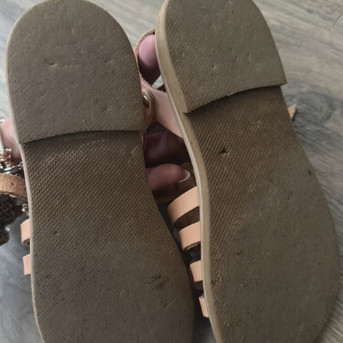 Children's leather sandals handmade, like new, size 31