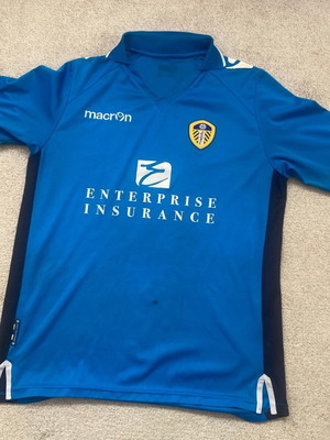 Leeds United 2012 shirt used, size large with marks