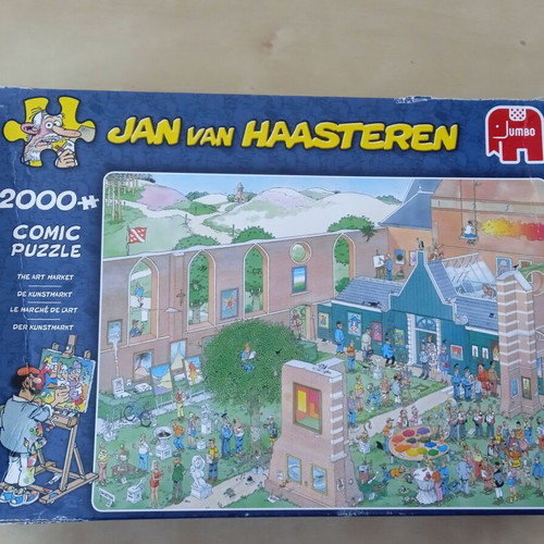 Puzzle "The Art Market" Jumbo 2000 pieces used