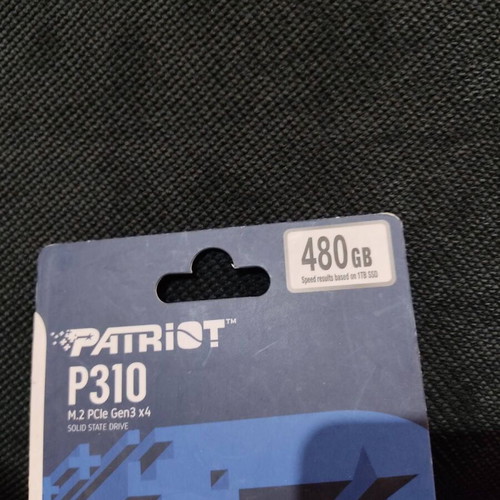Patriot P310 SSD 480GB M.2 PCI Express 3.0 sealed, new