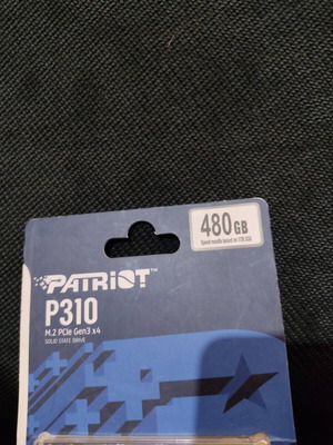 Patriot P310 SSD 480GB M.2 PCI Express 3.0 sealed, new