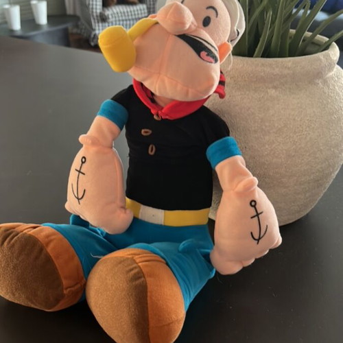 Popeye collectible doll like new, 45 cm height