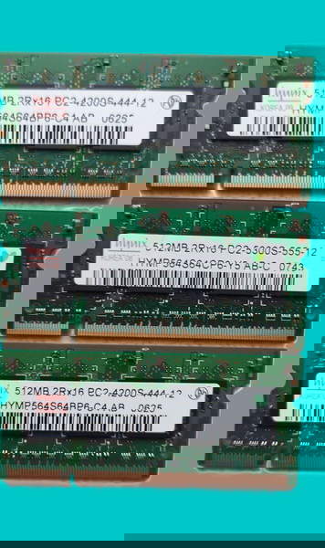 Μνήμες RAM 3Χ512-DDR