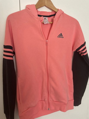 Adidas ζακέτα με κουκούλα, ροζ, μέγεθος 158 εκ, ηλικία 13