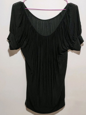 Vintage women's blouse L/XL black like new