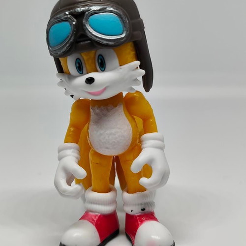 Tails Sonic the Hedgehog collectible figure like new, aviator style