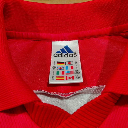 Adidas Vintage 1990s Shirt Size S White and Red like new