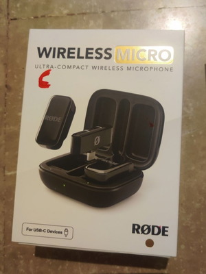 Rode Wireless Micro μικρόφωνο καινούργιο, δύο μικρόφωνα