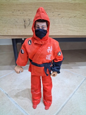 Actionman Ninja Warrior 1993 figure used with outfit