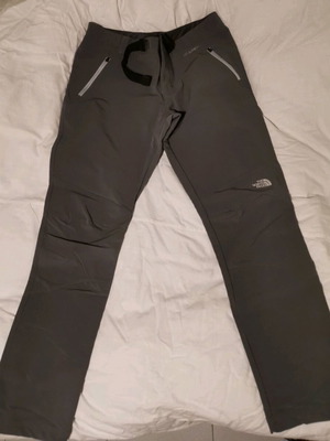 North Face hiking pants used, size S, black and gray