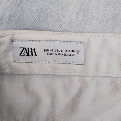 ZARA wide leg low rise jeans like new, blue, size L