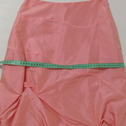 Charly evening maxi skirt taffeta salmon with tulle and gathers, like new