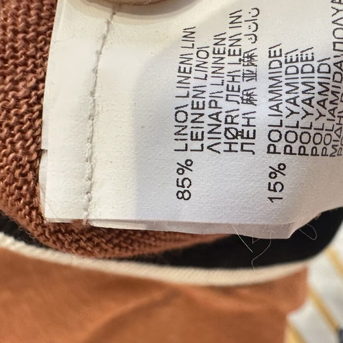 Brunello Cucinelli Linen Sweater like new, terracotta color, size XS