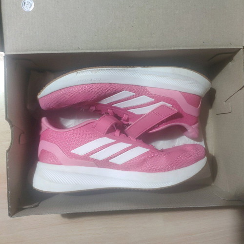 Adidas Runfalcon 5 el used kids running shoes size 35 pink