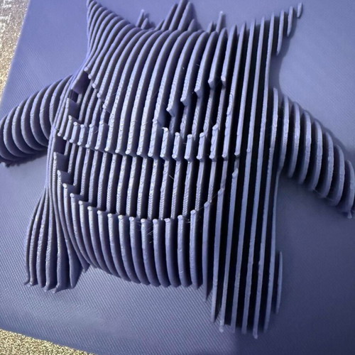 Gengar 3D printed layered art decoration new, purple