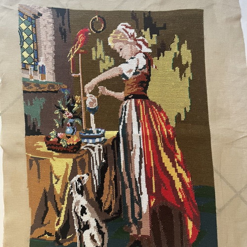 Handmade textile painting like new, dimensions 0.47x0.34