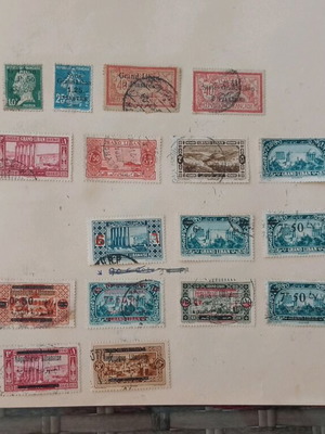 French territory stamps used, pack of 211 pieces