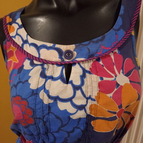 Next floral midi dress XL UK 14 100% cotton like new