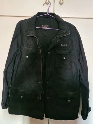 Admiral black jacket like new, spring autumn size L