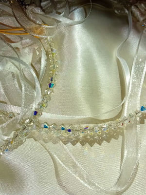 Wedding crowns with Swarovski crystals