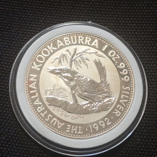 Australian Kookaburra 1992 silver coin 1 oz 999