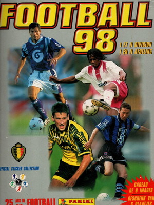 Panini Belgium Football 1998 album like new with 100+ stickers