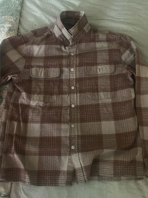 Brixton shirt skinhead style, size M, brown