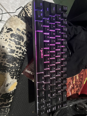 Hyso gaming πληκτρολόγιο μεμβράνης με αίσθηση red switches, σαν καινούργιο