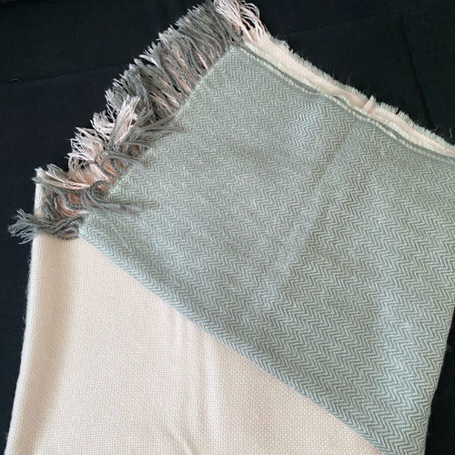 Two-tone scarf new, gray and pink