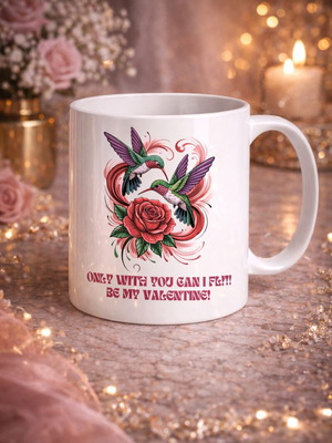 Only With You Can I Fly Mug made to order, Valentine Edition
