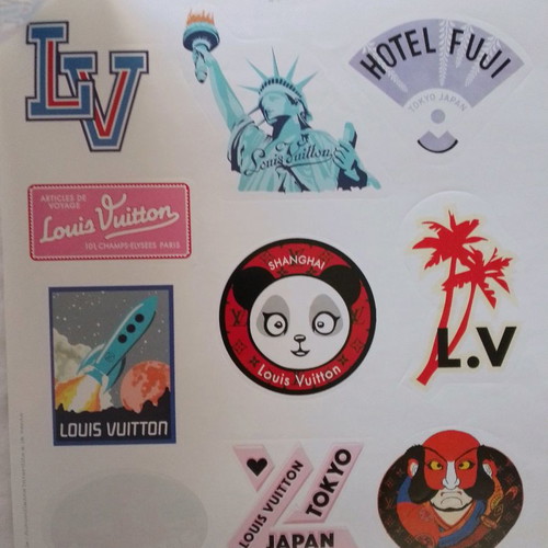 Louis Vuitton stickers new, collectible set of 28 pieces