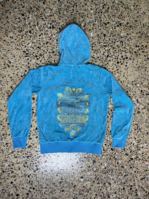 Graphic Blue Couture women's jacket Large like new