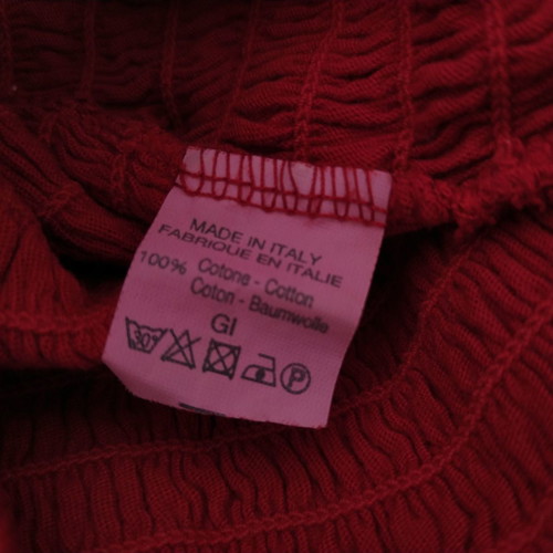 Brandy Melville red smocked top new, size XS