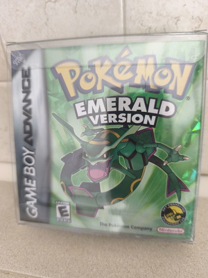 Pokemon Emerald Version κασέτα Game Boy Advance καινούργια με custom θήκη και manuals