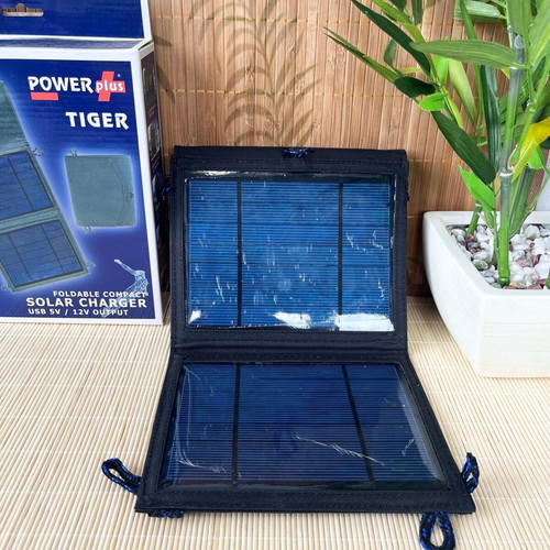 PowerPlus Tiger portable solar charger 5W USB 5V & 12V new