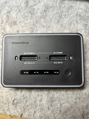 Blueendless DB280NC διπλή βάση σύνδεσης M.2 NVMe SSD