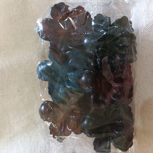 Set of 6 Hibiscus Hair Clips new