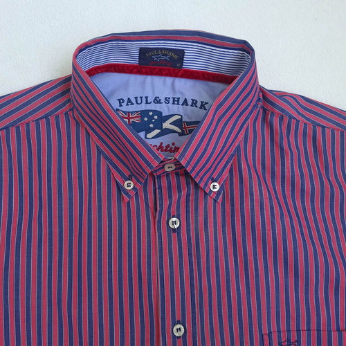 Paul & Shark men's striped shirt long sleeve like new size 3XL-4XL