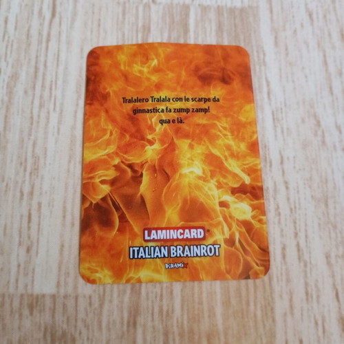 Brainrot Tralalero Tralala Card like new, glitter holographic