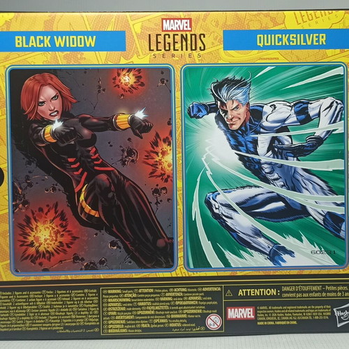 Marvel Legends Avengers Black Widow and Quicksilver 6'' Action Figures Set new