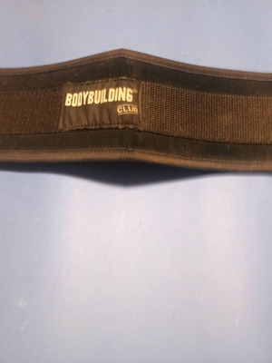 Bodybuilding Club fitness belt used, size Large