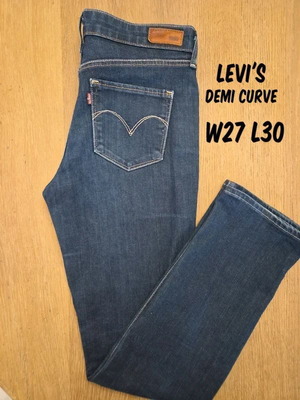 Levi's Women's Jeans Denim Curve W27 L30 Like New Dark Blue