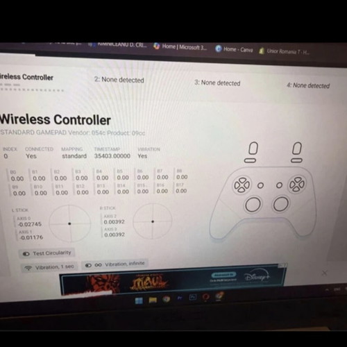 Sony PS4 controllers like new, one with broken analog stick