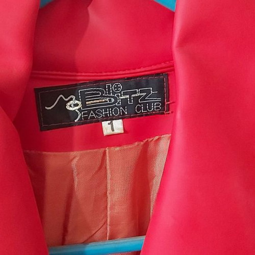 Leather jacket red used No 1