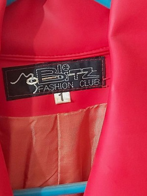 Leather jacket red used No 1
