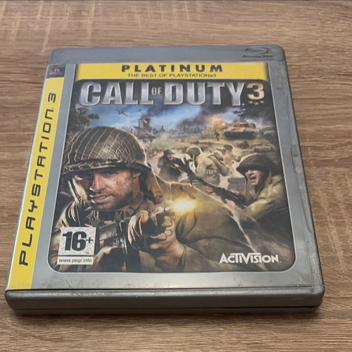 Call of Duty 3 PS3 case and manual used, no game disc