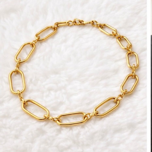 Gold plated necklace chain 42cm like new