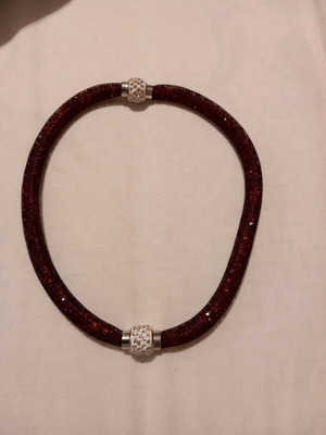 Two-in-One Necklace Bracelet new multicolor with crystals