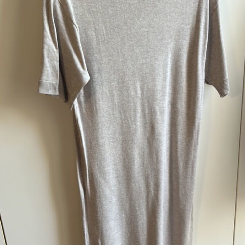H&M knitted dress beige XS/S new, short-sleeved